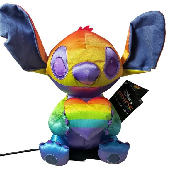 ^ DISNEY Store PLUSH - PRIDE COLLECTION - STITCH - RAINBOW - Picture 6 of 9